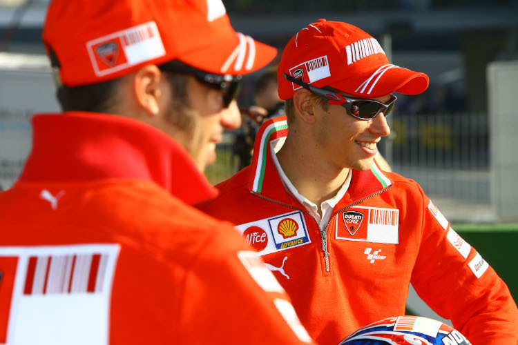 Marco Melandri und Casey Stoner: 2008 gemeinsam bei Ducati