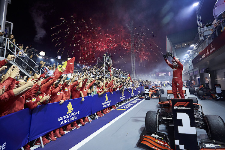 Sebastian Vettel in Singapur 2019