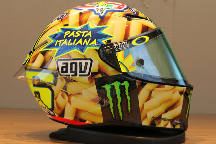 Das neue Helm-Design von Rossi in Mugello
