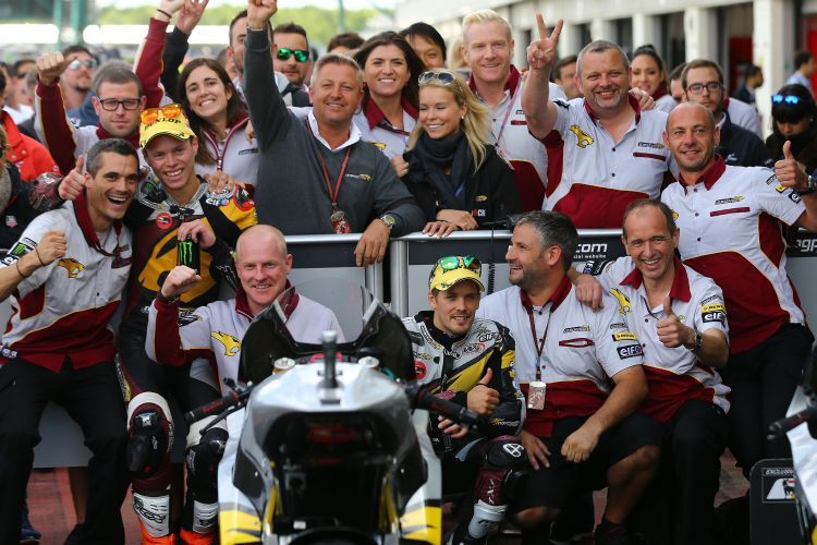 Moto2 - Rabat und Kallio werden von ihrem Team gefeiert