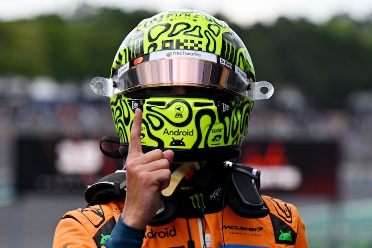 Lando Norris setzte sich im Sprint gegen die Konkurrenz durch