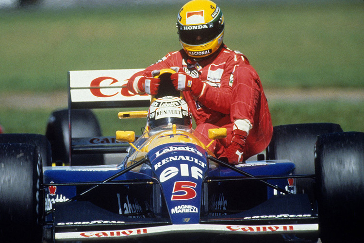Zwei, die Silverstone-Geschichte schrieben: Nigel Mansell und Ayrton Senna