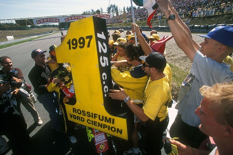 Valentino Rossi wurde 1997 zum ersten Mal Weltmeister   