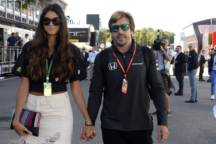 Fernando Alonso war in Monza mit Freundin Linda unterwegs