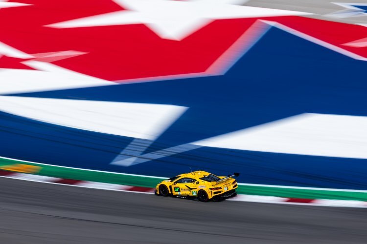 Markant in Gelb: Die Corvette Z06 LMGT3.R