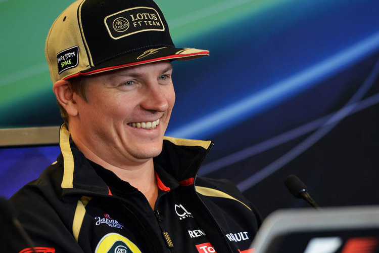 Zwischendurch konnte Kimi Räikkönen auch lachen