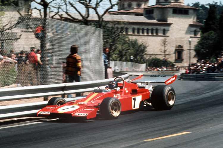 Jacky Ickx 1973 im Ferrari