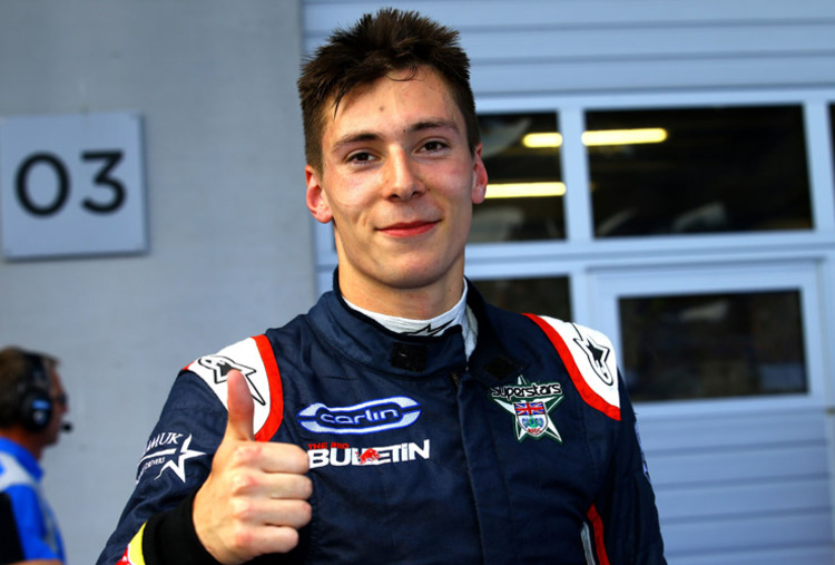 GP3-Rookie Alex Lynn durfte sich nach dem Qualifying in Abu Dhabi über den Titelgewinn freuen