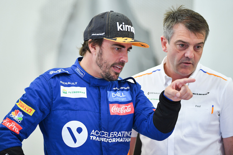 Fernando Alonso beim Test mit McLaren in Bahrain