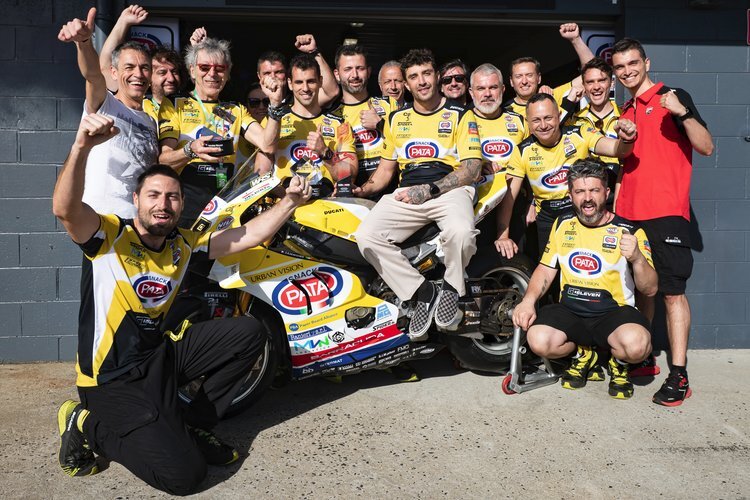 Andrea Iannone und das Ducati-Team Go Eleven