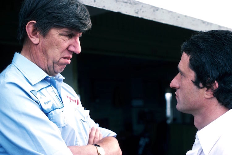 Ken Tyrrell mit Patrick Depailler