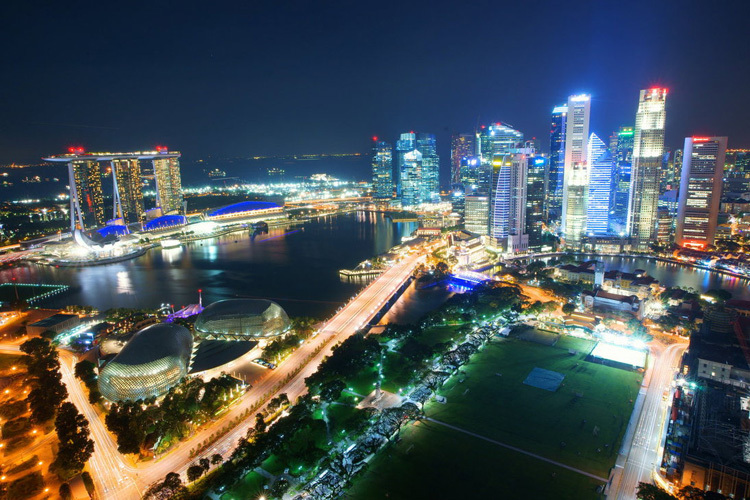 Singapur in der Nacht, das lässt keinen kalt