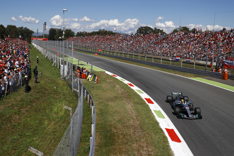 Lewis Hamilton sicherte sich den Sieg in Monza