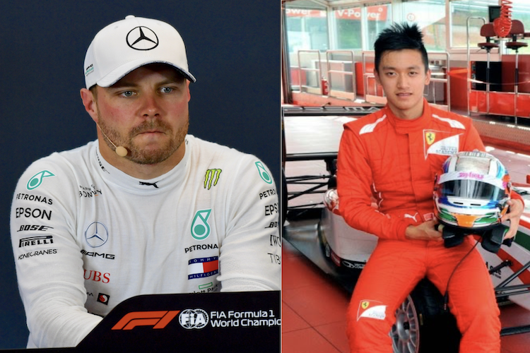 Valtteri Bottas und Guanyu Zhou