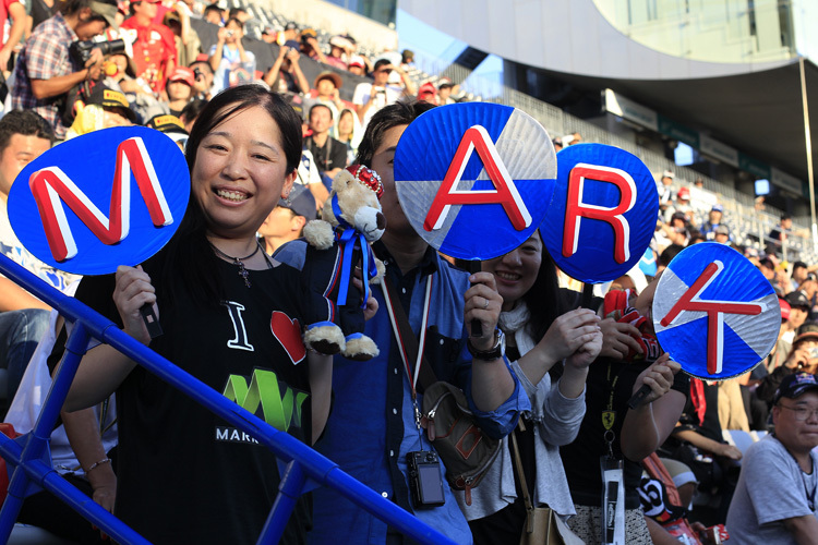 Mark Webber kann in Suzuka auf treue Fans zählen