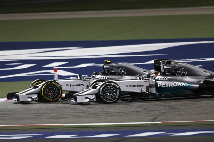 Mercedes mit Rosberg und Hamilton vorne – das dürfte so weitergehen