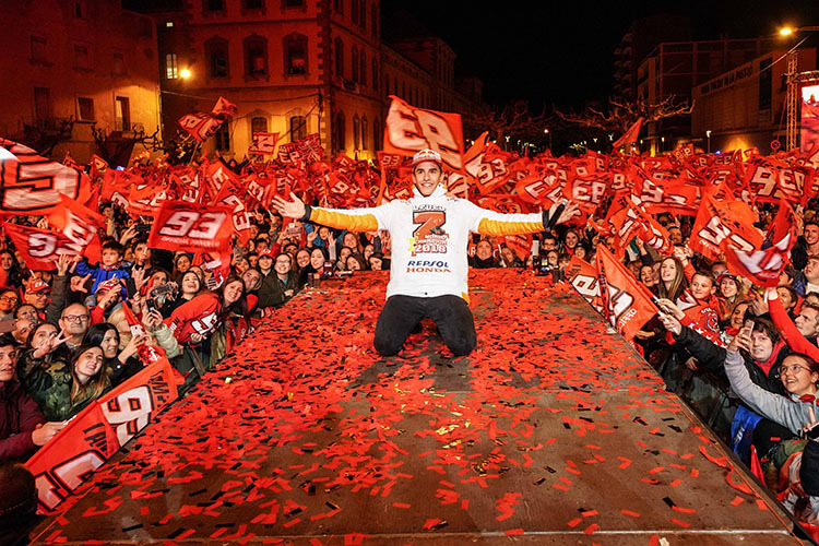 Tausende Fans bejubelten Marc Márquez in Cervera