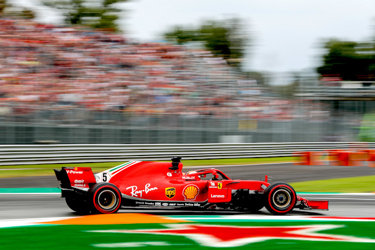 Sebastian Vettel drehte im zweiten freien Training zum Italien-GP die schnellste Runde