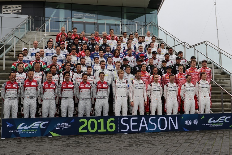 Die Piloten der FIA WEC Jahrgang 2016