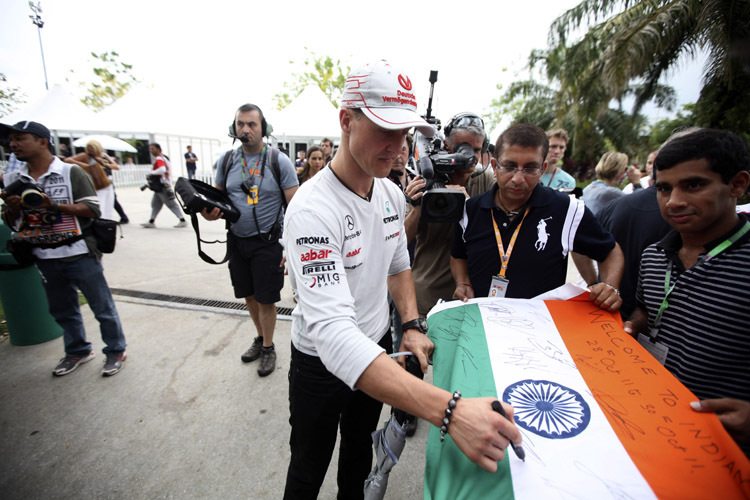 Schumi hat sich in Hockenheim angemeldet