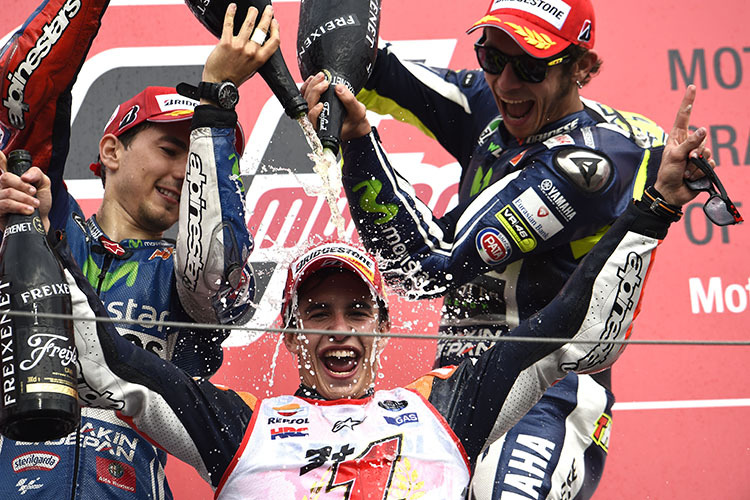2014 siegte Jorge Lorenzo, während Marc Márquez seinen zweiten MotoGP-Titel sicherte