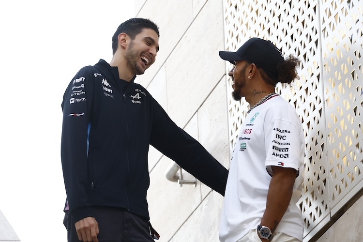 Ocon und Hamilton