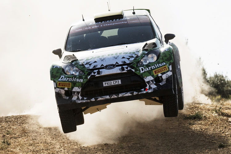 Das war knapp – Yuriy Protasov (Ford) musste hart für seinen ersten WRC2-Sieg in der laufenden Saison kämpfen 