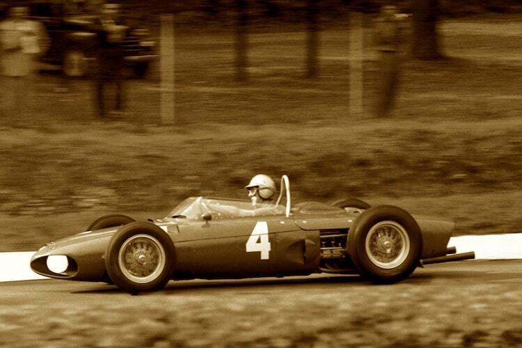 Graf Trips in Monza mit seinem Ferrari
