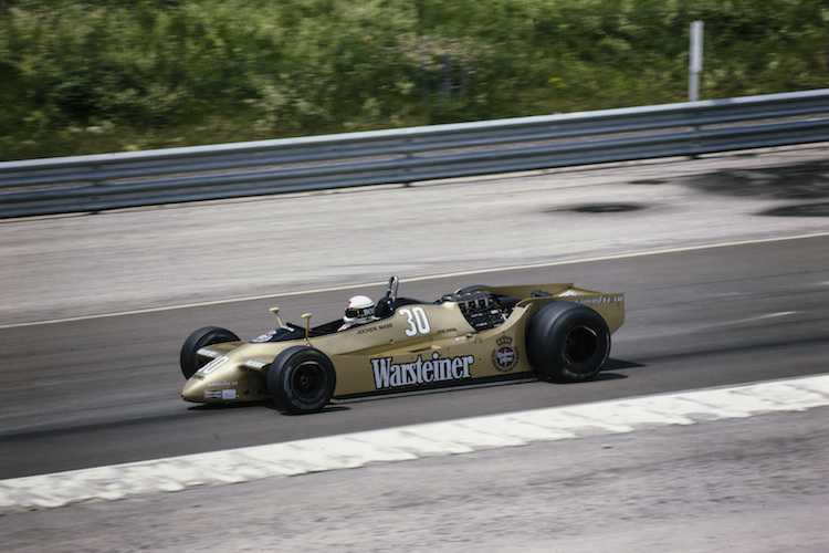 Jochen Mass 1979 mit dem Arrows A2