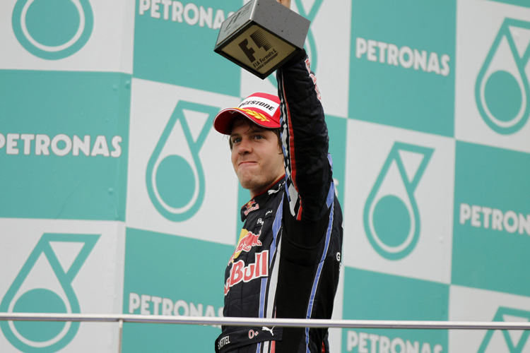 Vettel dominierte alle drei Rennen 2010
