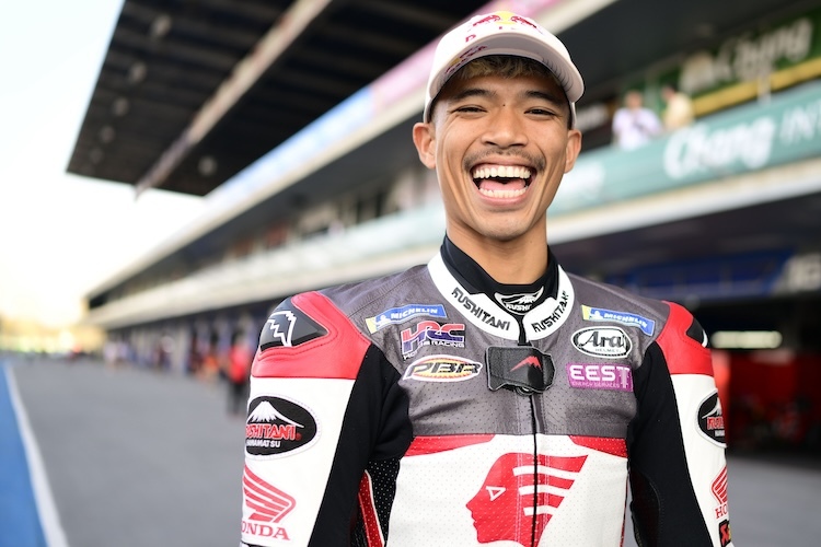 Somkiat Chantra vor dem offiziellen Start seiner MotoGP-Karriere