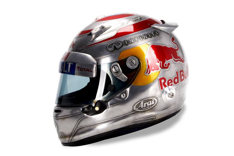 Das Helmdesign von Sebastian Vettel für Austin