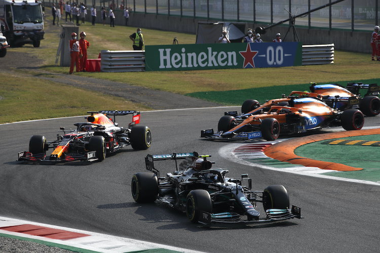 Valtteri Bottas gewann den Sprint in Monza vor Max Verstappen