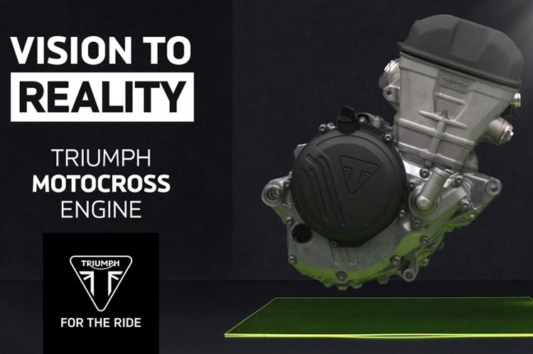 Motocross-Motor von Triumph für die MX2-Klasse: Ultrakompakt, kein Kickstarter vorgesehen