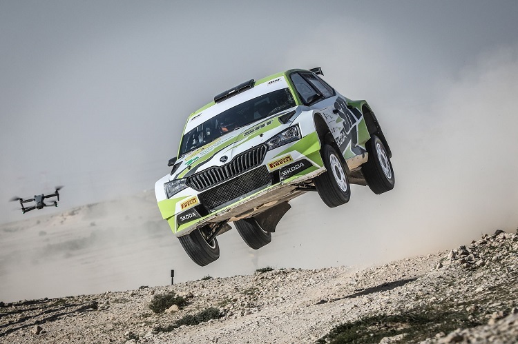 Andreas Mikkelsen bei der Rallye Katar