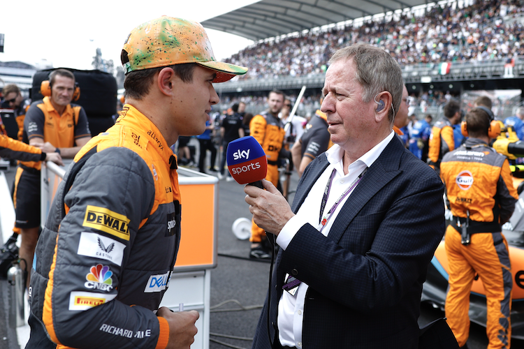 Lando Norris und Martin Brundle