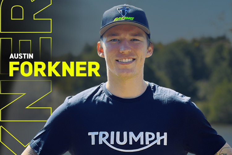 Forkner startet in diesem Jahr als Triumph-Werksfahrer