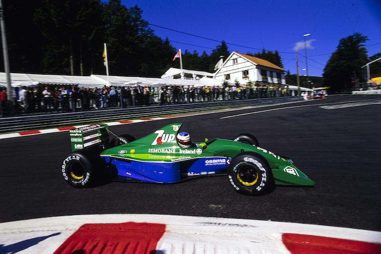 Michael Schumacher bei seinem GP-Debüt von 1991