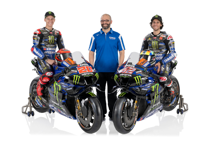 Massimo Bartolini, Yamaha Factory Racing Technical Director, mit Quartararo und Rins