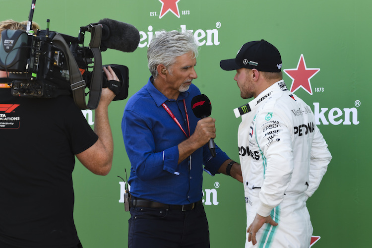 Damon Hill und Valtteri Bottas 2019 in Suzuka
