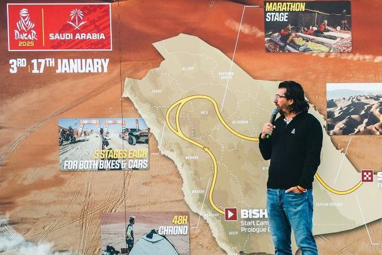 David Castera präsentierte die Route der Dakar 2025