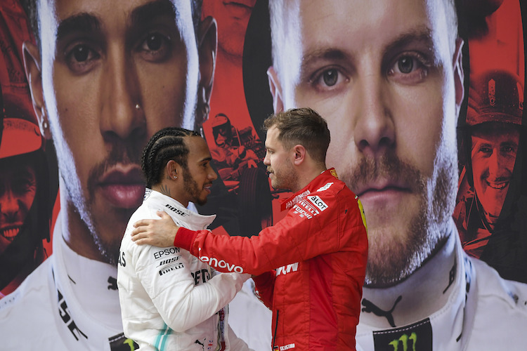 Hamilton, Vettel und Bottas, drei Hauptdarsteller der Formel-1-WM 2019