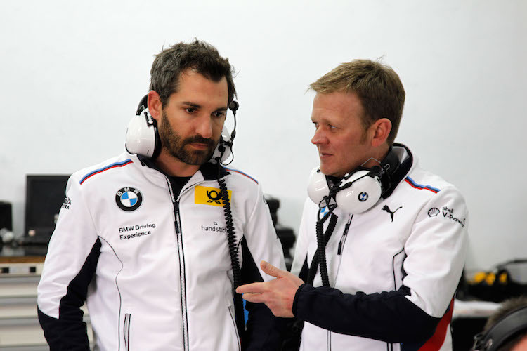 Timo Glock mit seinem Teamchef Stefan Reinhold