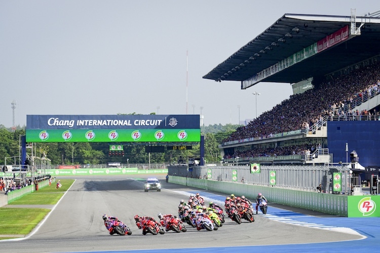 Start zum 18. MotoGP-Sprint 2024 auf dem Chang-Circuit