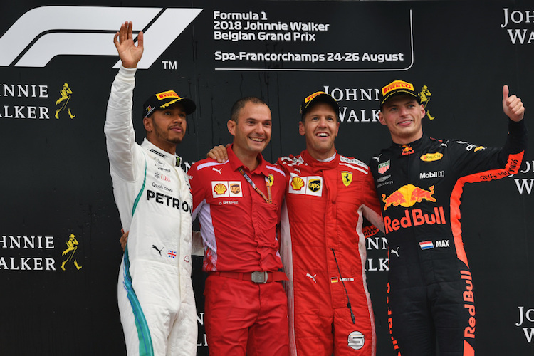 Hamilton, Vettel, Verstappen
