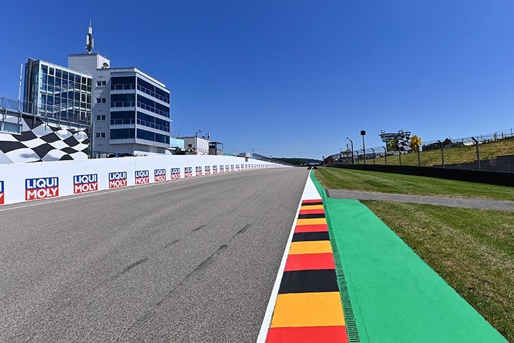 Keine Zuschauer: Der Sachsenring-GP ist ein Geisterrennen