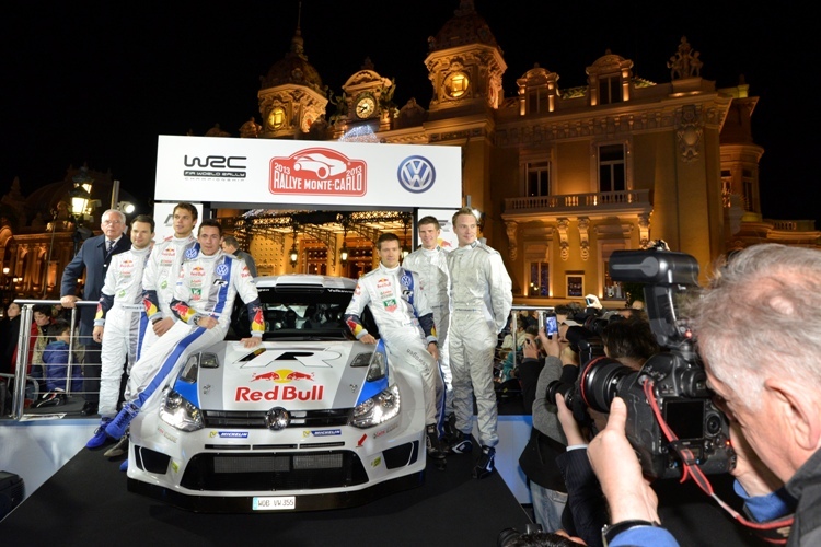 Das VW-Team in Monte Carlo
