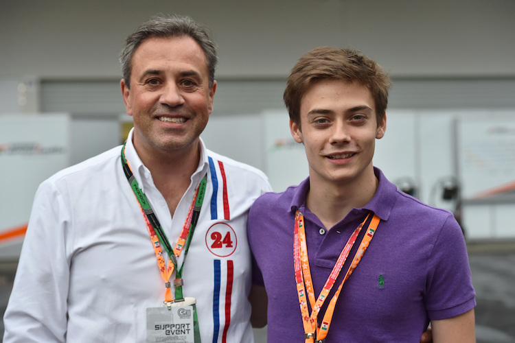 Jean-Louis und Louis Delétraz beim Mexiko-GP