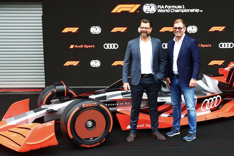 Entwicklungschef Oliver Hoffmann und Audi-Chef Markus Duesmann