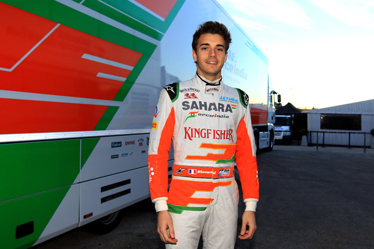 2012 war Jules Bianchi als Force India-Reservist im Formel-1-Fahrerlager unterwegs